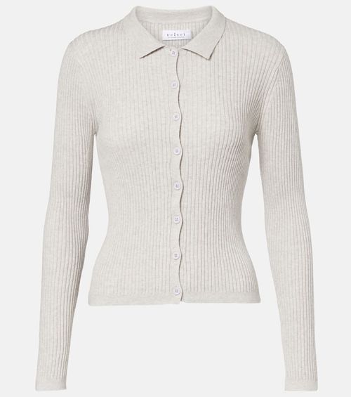 Nikki cotton and cashmere polo shirt
