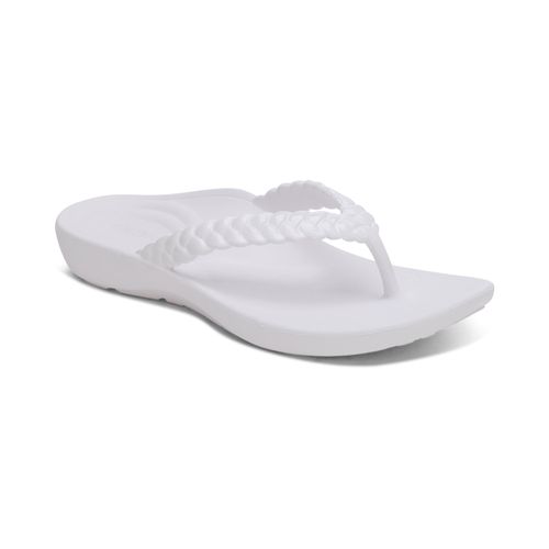 Vicki Braided Thong Sandal - White Glo