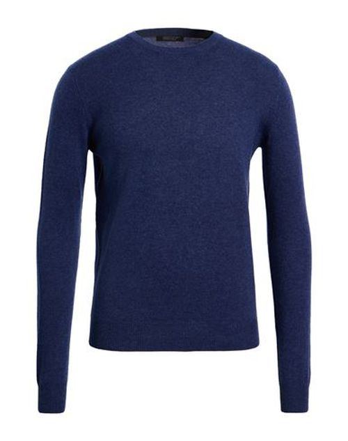 Man Sweater Navy Size 36 Virgin Wool, Cashmere