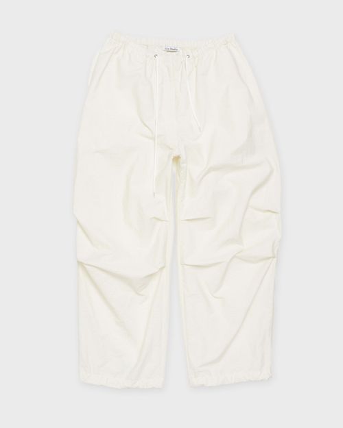 Acne Studios Trousers Relaxed Fit Drawstring White