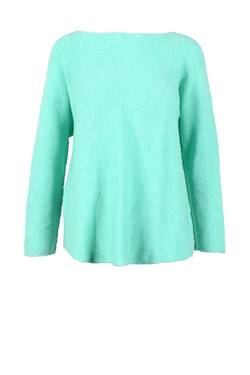 Aqua Green Minimalist Crewneck Sweater