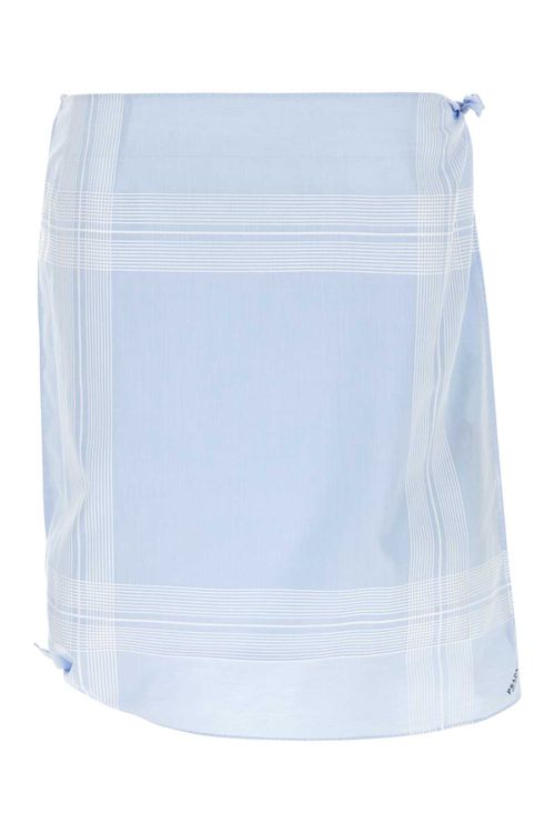 Light Blue Cotton Skirt