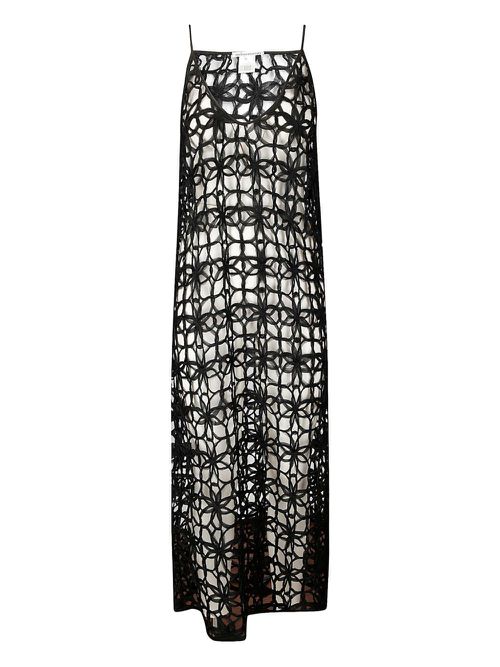 Stefano Mortari crochet midi dress - Black