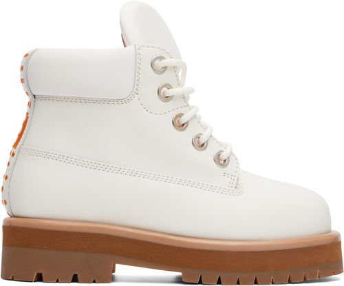 White Strada Boots