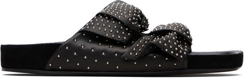 Black Lennyo Bow Sandals