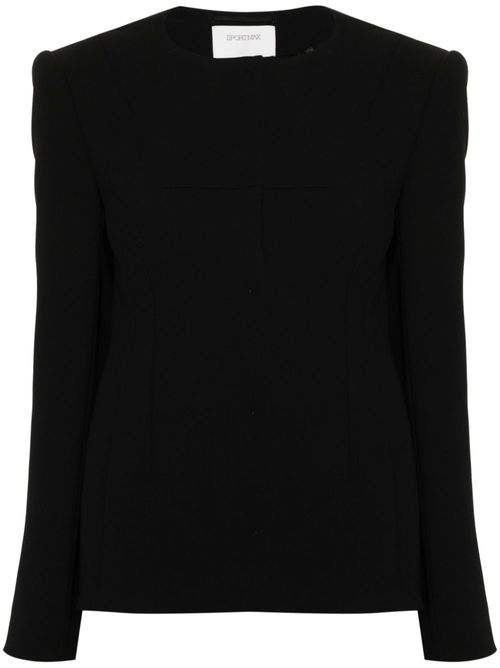 - Tailored Collarless Jacket