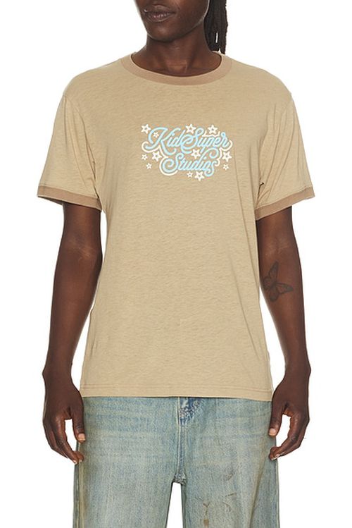 KidSuper Stars Tee in Brown - Brown. L also in M, S, XL/1X, XXL/2X
