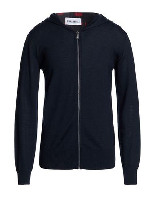 Man Cardigan Midnight blue Size L Wool, Acrylic