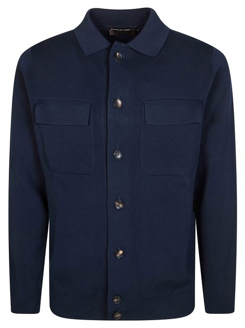 Men's Textured Sweater Jacket