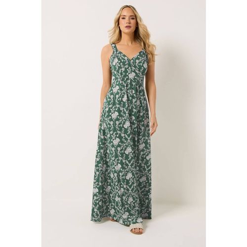 Long Tall Sally Tall Floral Maxi Dress In Dark Green