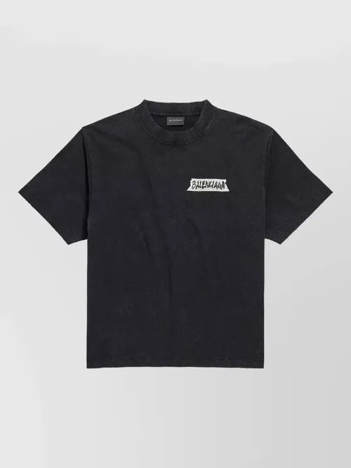 Balenciaga - regular fit t shirt crew neck