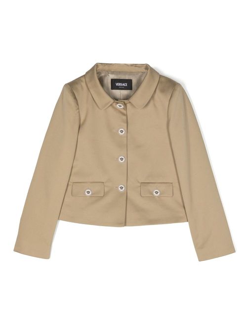 Medusa Head-buttons jacket - Neutrals