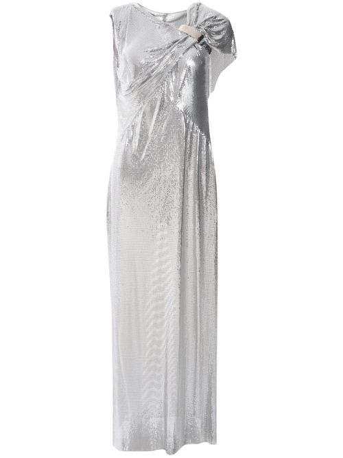 Metallic mesh gown - Silver