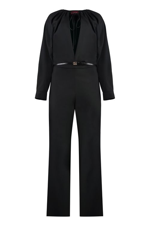 Keyhole-neck Jumpsuit