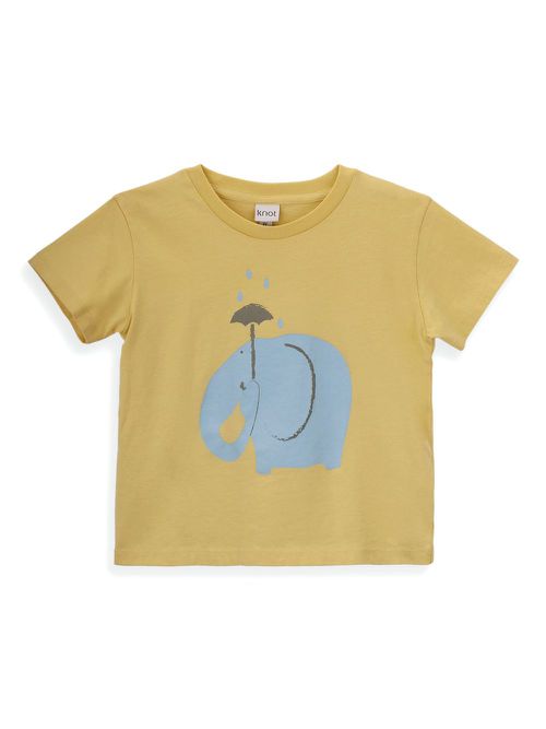 Knot elephant t-shirt - Yellow