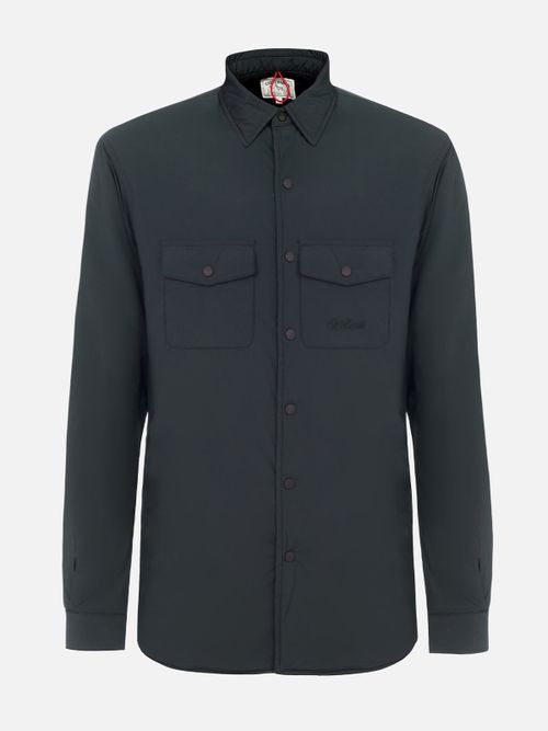 Man British Green Overshirt Chalet With St. Barth Embroidery Jacket - Men
