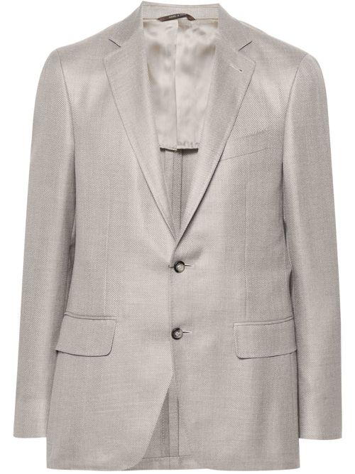 Kei single-breasted blazer - Neutrals