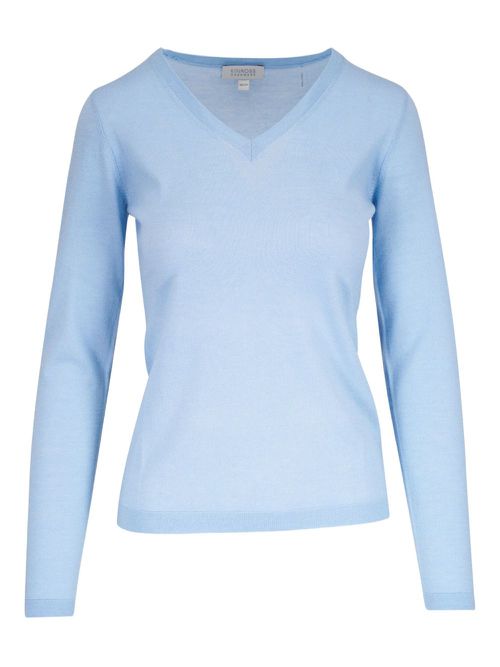 Kinross Cashmere V-neck jumper - Blue