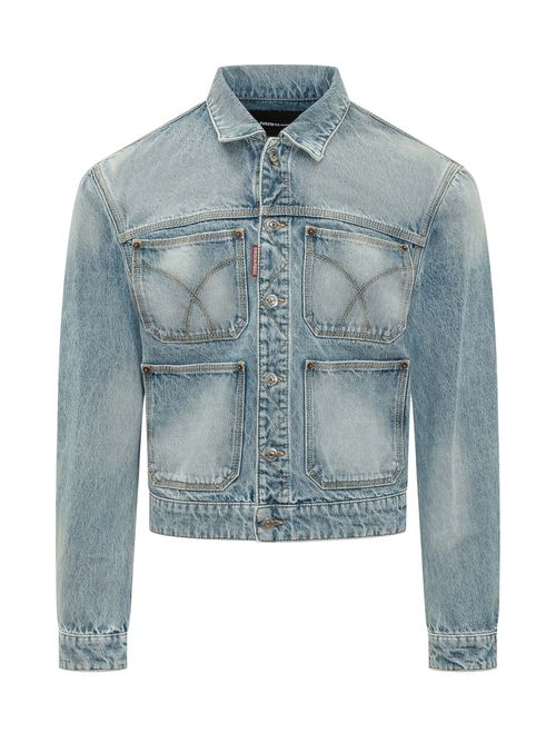 Chic Jacket with Quattro Pockets and Button Details