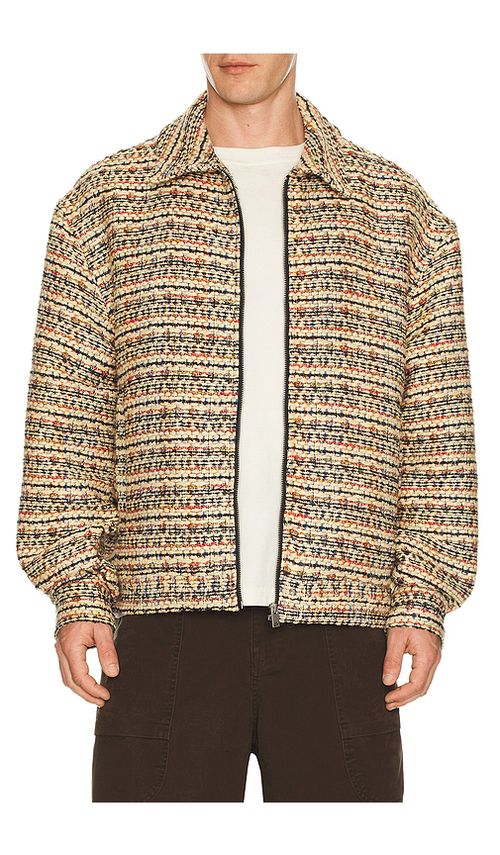 Diet Starts Monday Tweed Jacket in Brown. L. Also in M, S, XL/1X