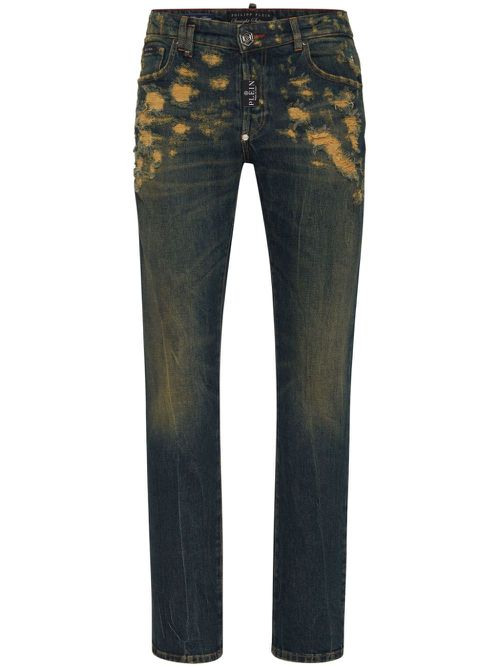 Mid-rise slim-fit jeans - Blue