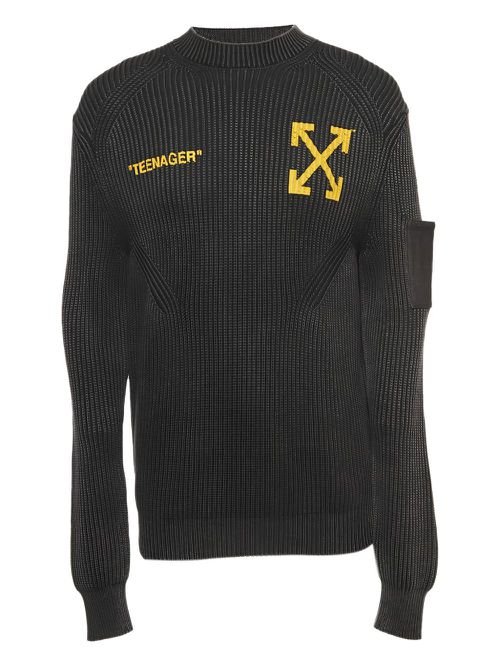 Knitted sweater - Black