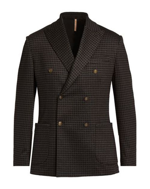 Roberto P Luxury Man Blazer Black Size 42 Viscose, Cotton, Elastane