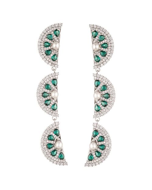 The Luxe Collection CZ Lime Drop Earrings