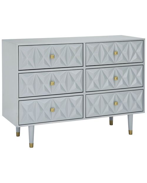 Geo 6-Drawer Texture Dresser