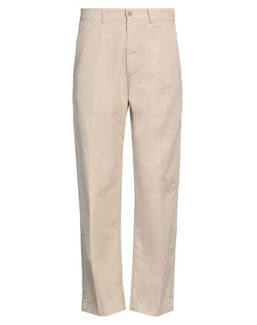 Man Pants Beige Size 32 Cotton, Linen