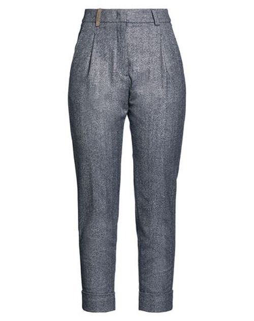 Woman Pants Navy Size 8 Virgin Wool, Polyamide, Polyester, Elastane