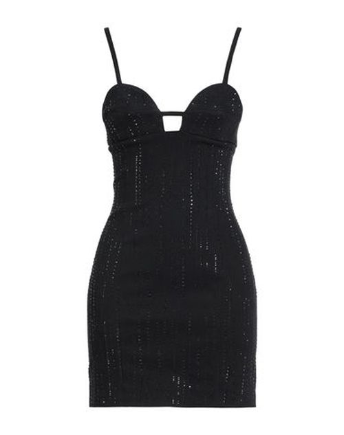 Woman Mini dress Black Size 8 Organic cotton, Modal, Elastomultiester, Elastane