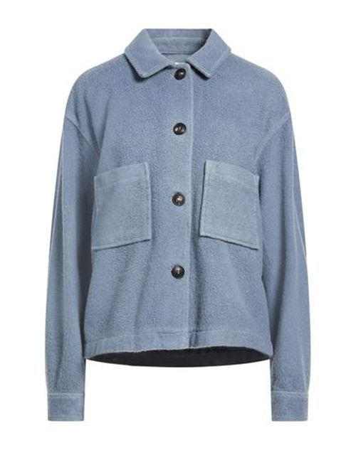 Woman Jacket Slate blue Size 6 Virgin Wool, Polyamide