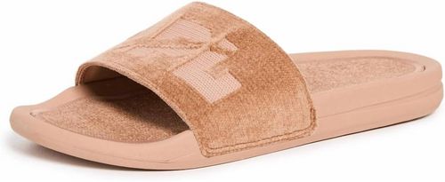 Women's Techloom Velvet Slide Sandal In Caramel Tan