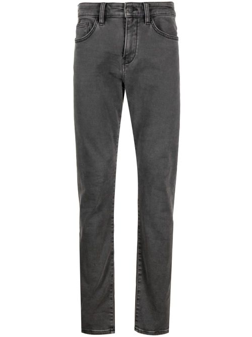 Logo-patch skinny-cut jeans - Grey