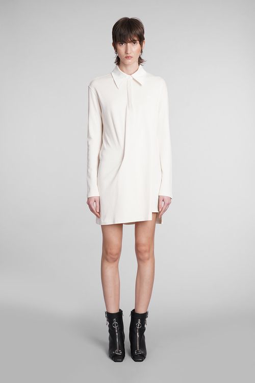 Dress In Beige Cotton