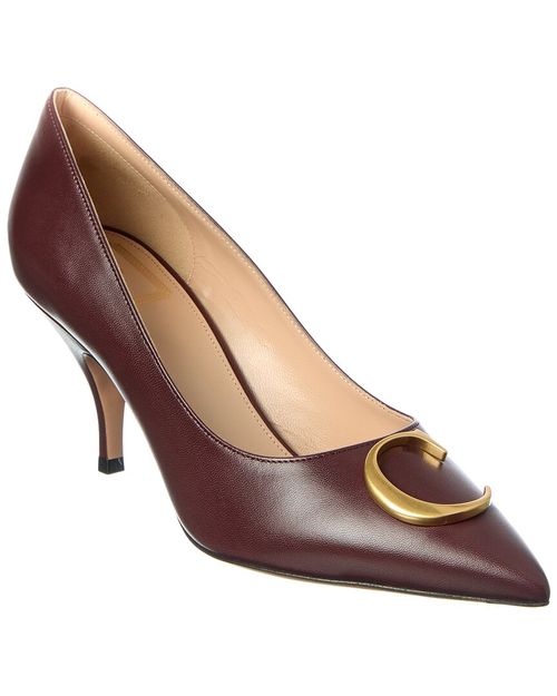 Initials Leather Pump