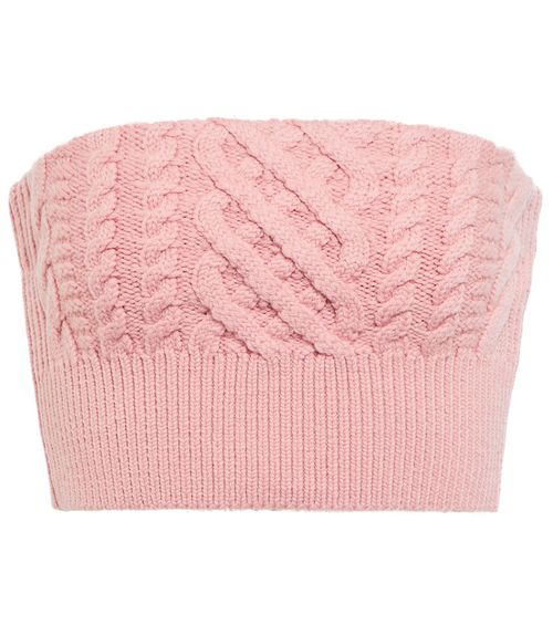 Emilia Wickstead Bimba wool cropped bustier