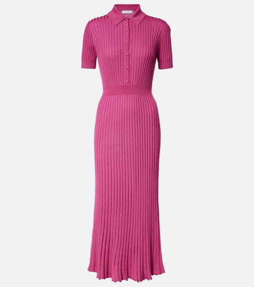 Amor cashmere and silk midi dress