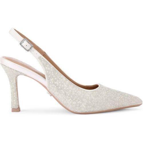 Carvela Womens Corletta Sling Court Heels - White Fabric