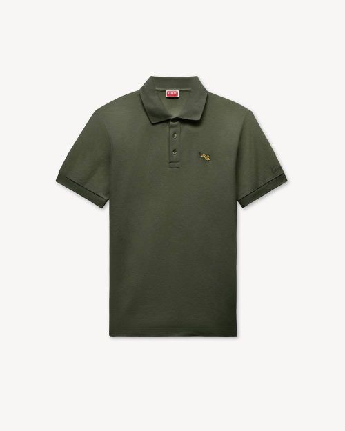 Tiger-Patch Polo Shirt