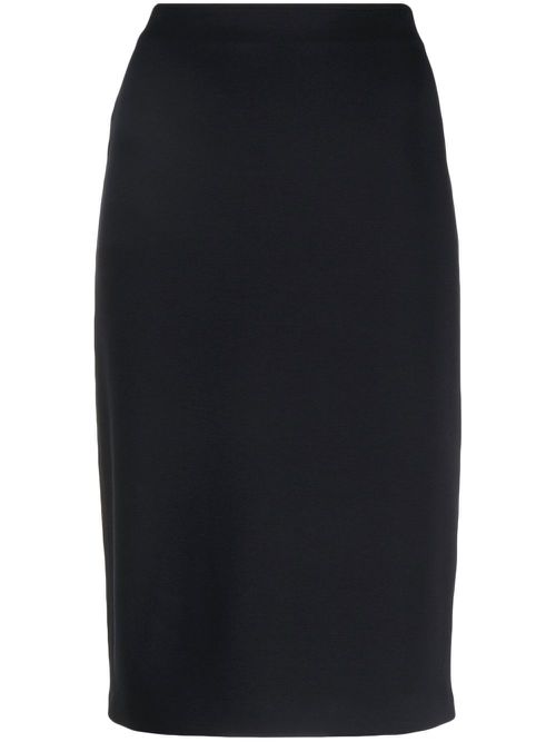 High-waist pencil skirt - Blue