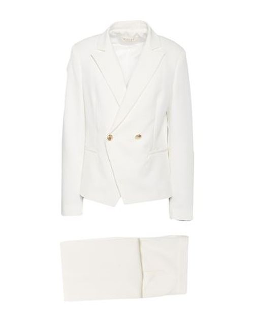Helmur Woman Suit White Size 6 Polyester, Elastane