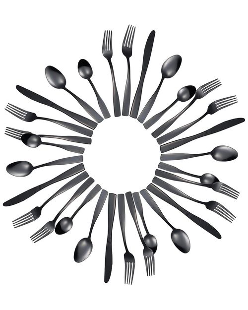 40Pc Stainless Steel Silverware Set