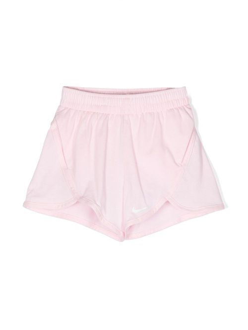 Swoosh-detail cotton-blend shorts - Pink