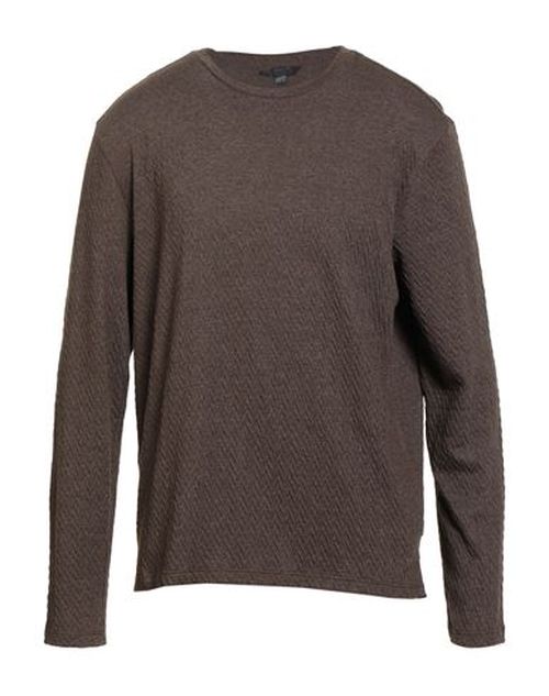 Man Sweater Brown Size L Organic cotton, Polyester, Elastane