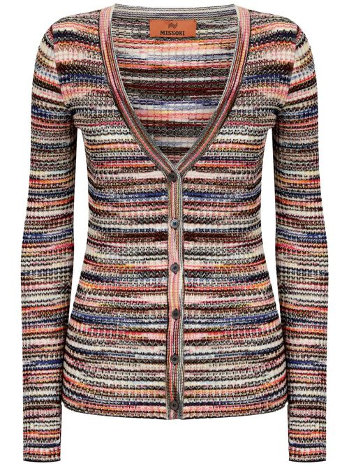 Striped cardigan - Orange