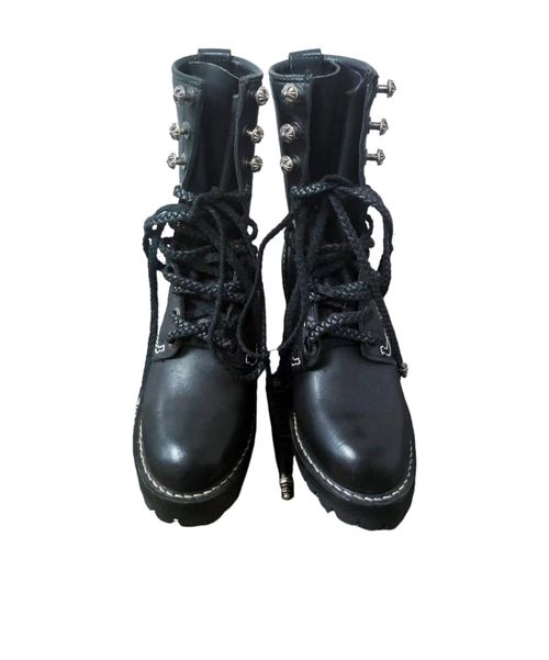 Chrome Hearts x Wesco strap-up Martin boots