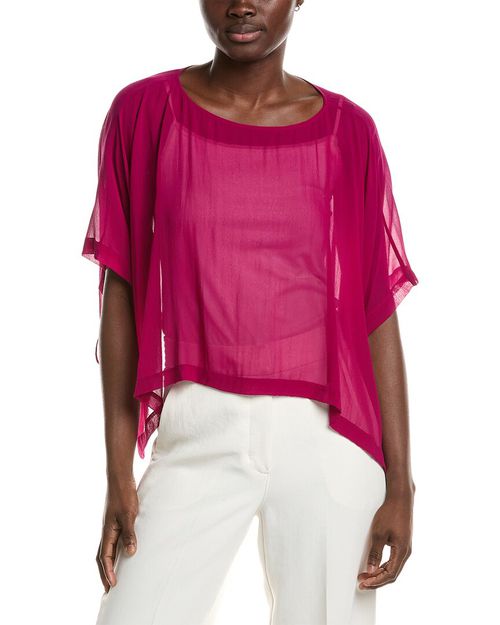 EILEEN FISHER Silk Poncho