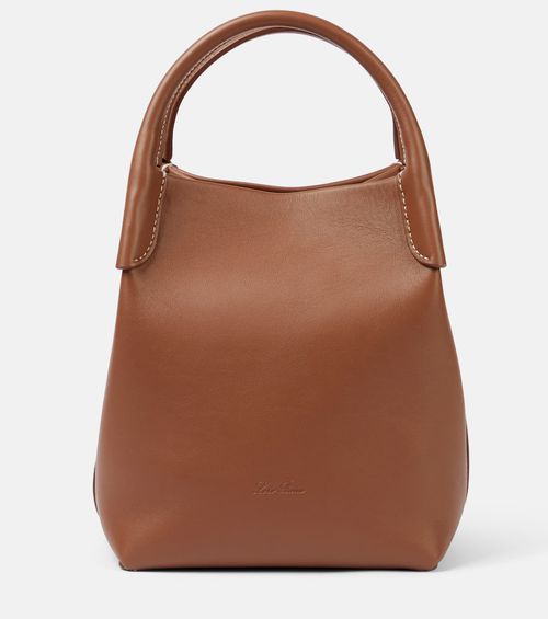 Loro Piana Bale Small leather tote bag